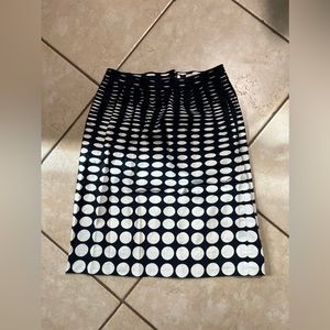 J. Crew A Line Polka Dot Skirt - 0
